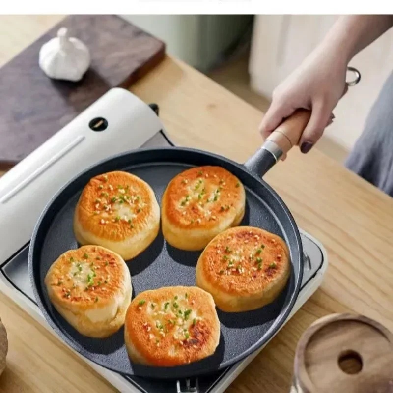 26cm Uncoated Cast Iron Skille - Mini Pancake Griddle ulasan dan harga