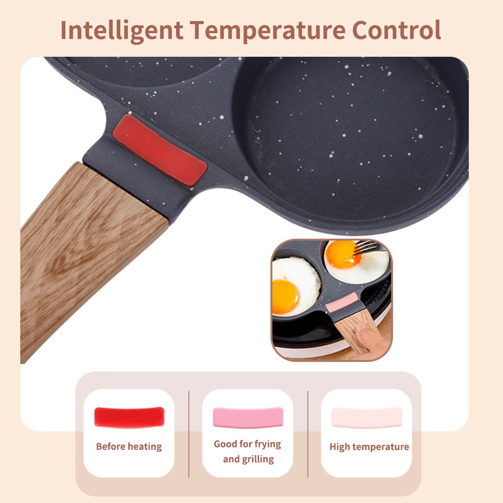 Non Stick 4-Cup Egg Frying Pan - Egg Waffle Pan ulasan dan harga