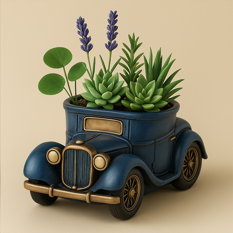 3D Vintage Bus Car Succulent P - Potsticker Mold ulasan dan harga