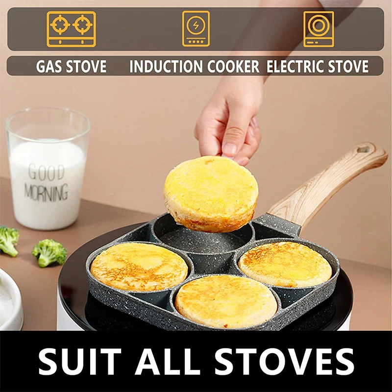 Pancake Egg Frying Pan 4 Cups  - Egg Waffle Pan ulasan dan harga