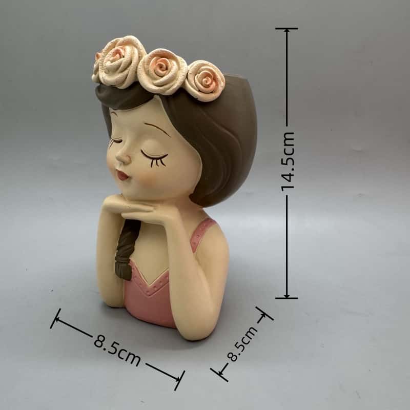 Cute girl flower pot silicone  - Potsticker Mold ulasan dan harga