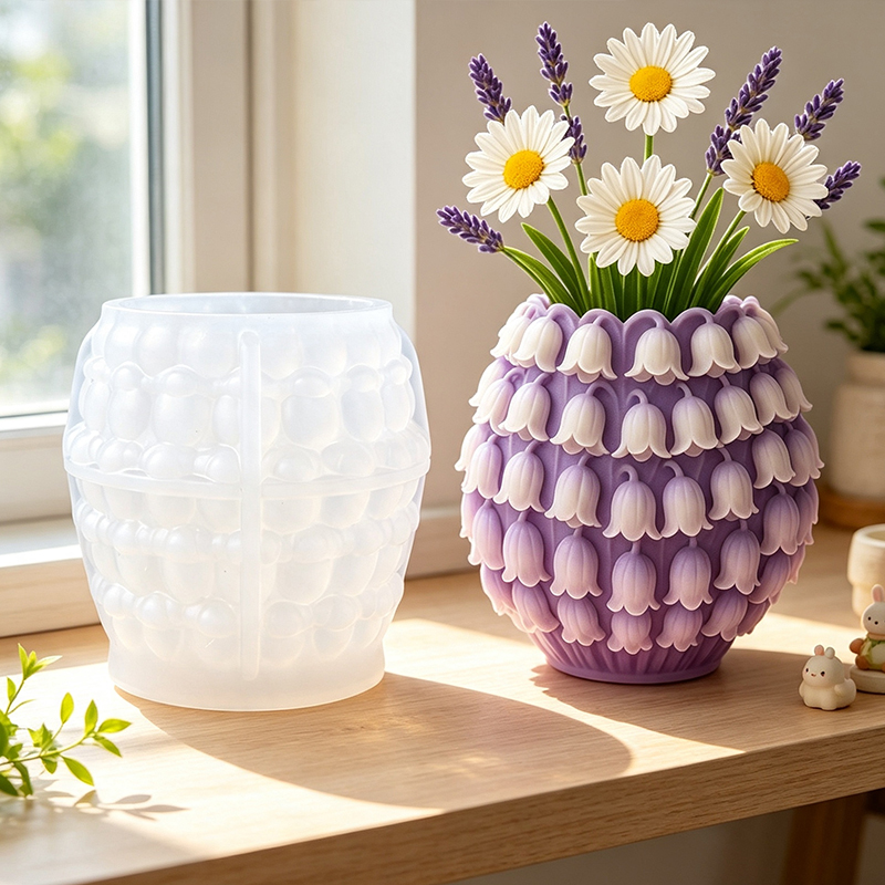 3D Lily of the Valley Vase Sil - Potsticker Mold ulasan dan harga