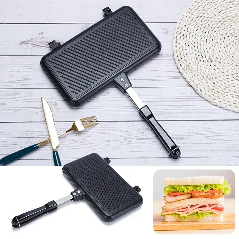 Double-Sided Frying Pan Non-St - Mini Pancake Griddle ulasan dan harga