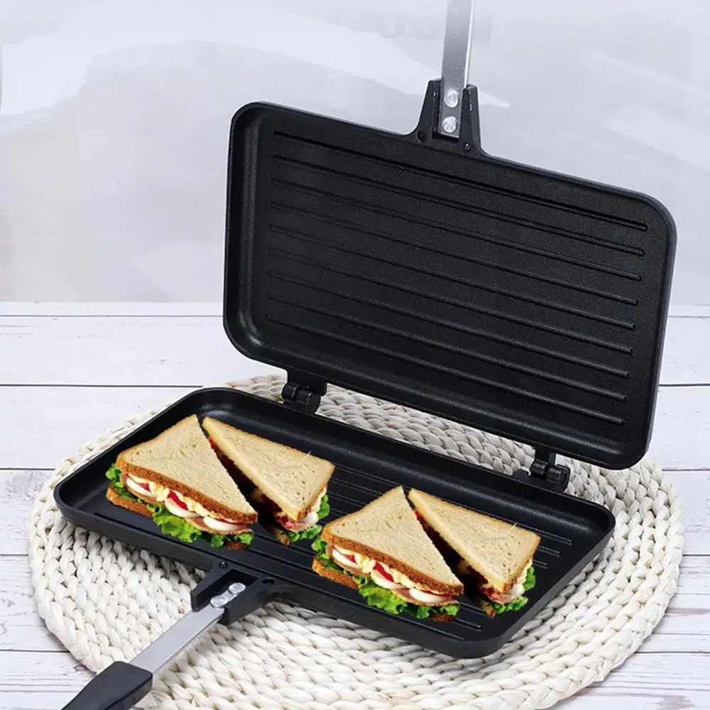 Double-Sided Frying Pan Non-St - Mini Pancake Griddle ulasan dan harga