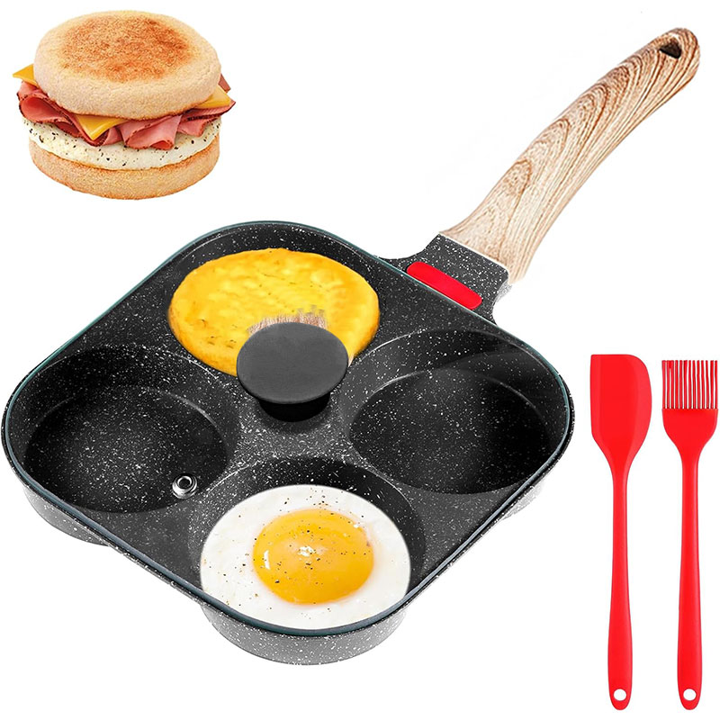 Deepened Egg Frying Pan with L - Mini Pancake Griddle ulasan dan harga