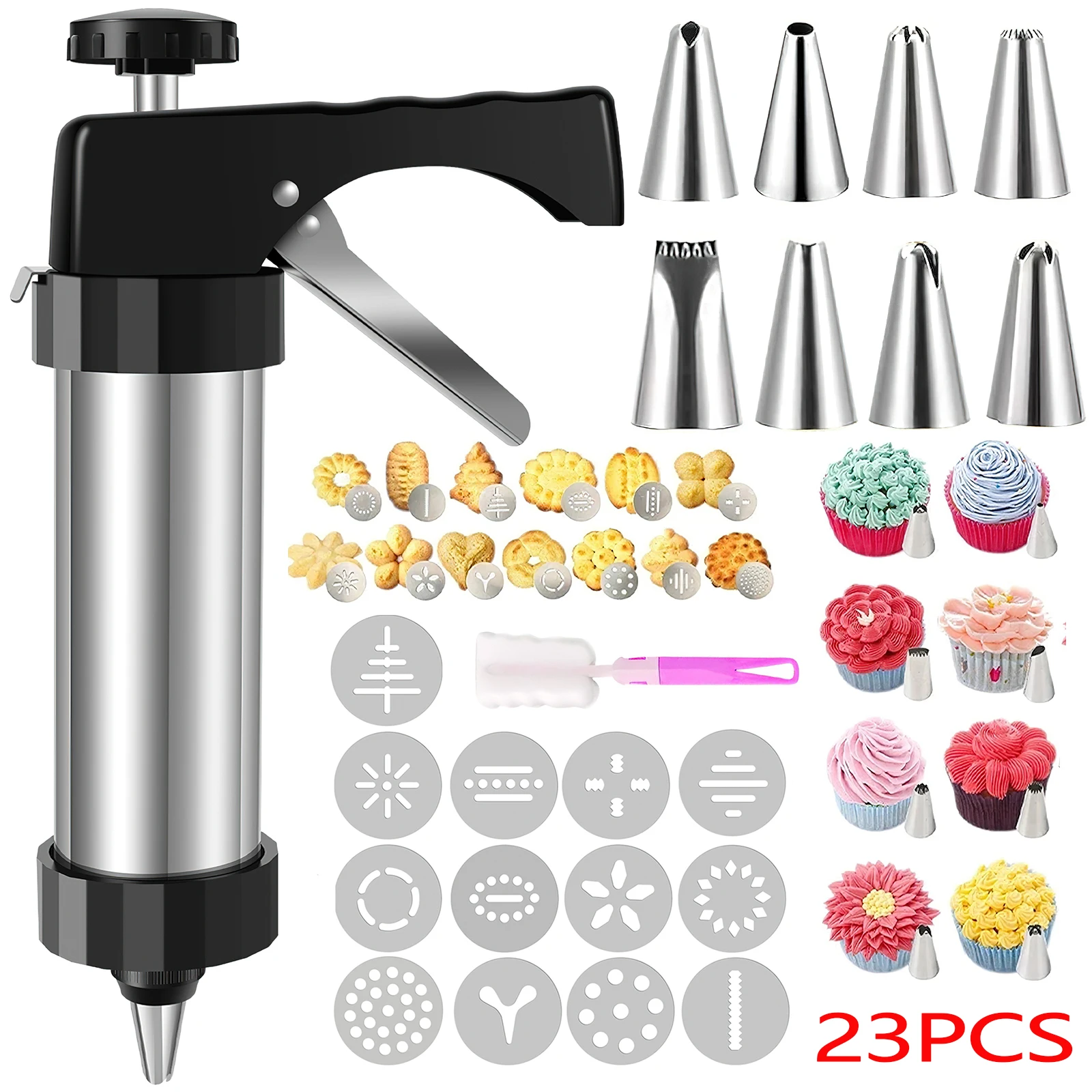Christmas Cookie Press Gun and - Churros Maker Gun ulasan dan harga