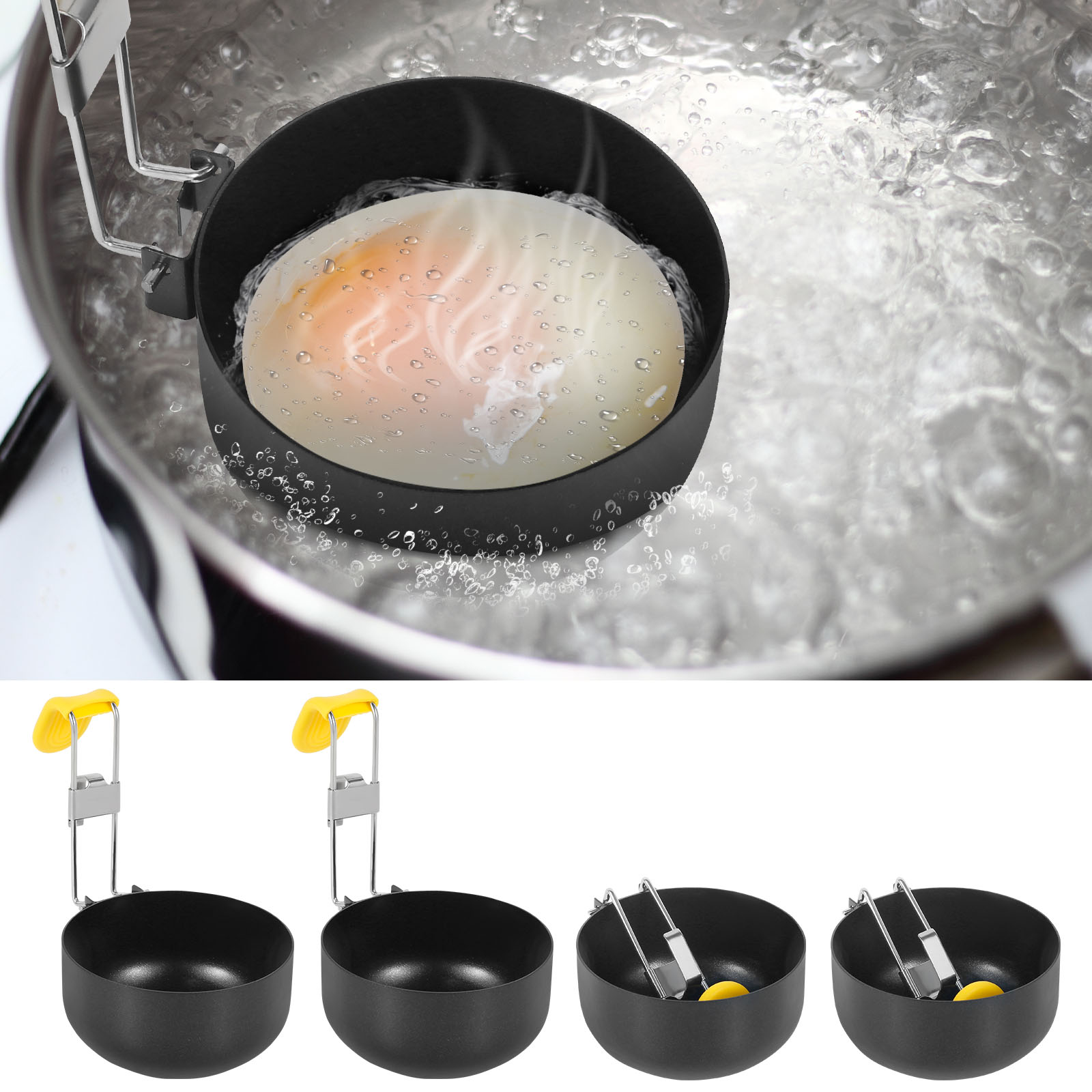 4 Pack Stainless Steel Egg Poa - Mini Pancake Griddle ulasan dan harga